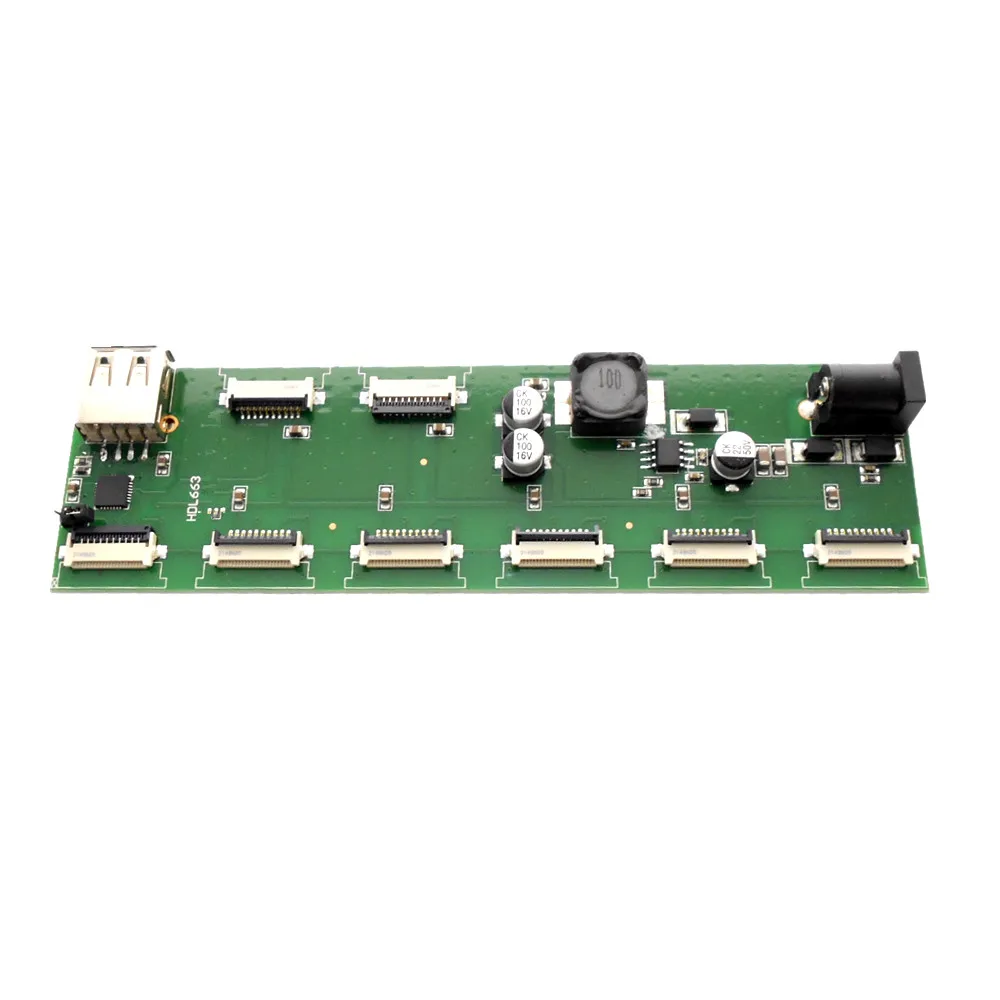 HDL663 8-канальная параллельная плата адаптера USB для 10Pin_1.0 FCC Diwen screen debugging interface |