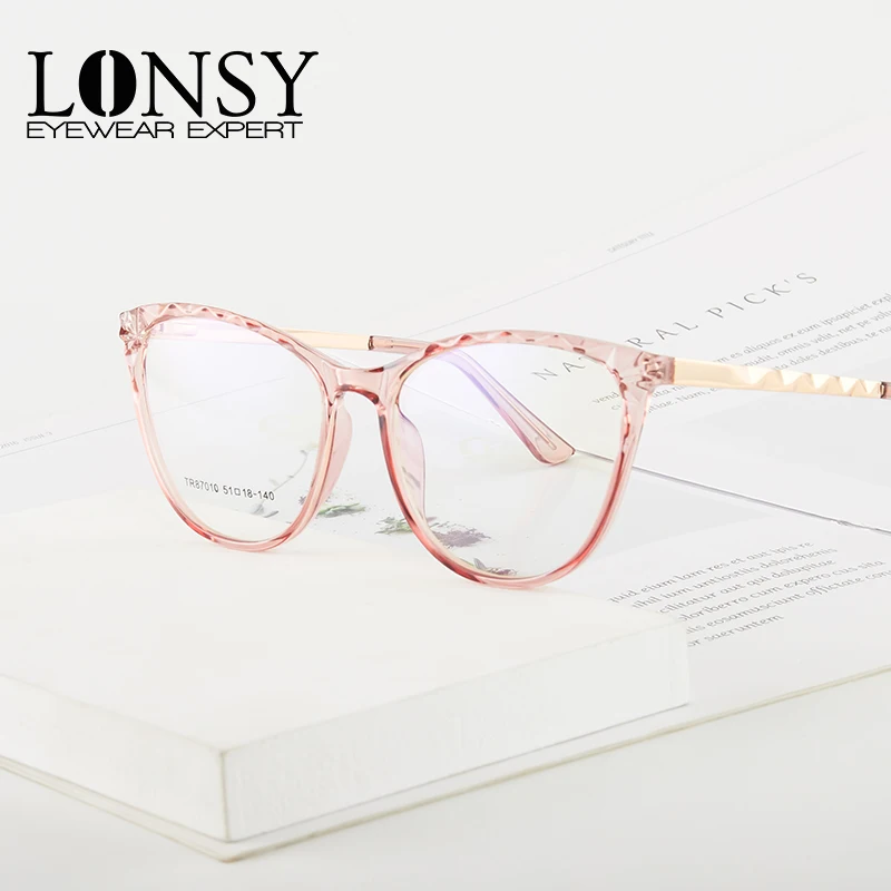 

LONSY Винтаж солнцезащитные очки "кошачий глаз" антибликовыми свойствами светильник оправа для очков для чтения, объектив дальнозоркость, опт...