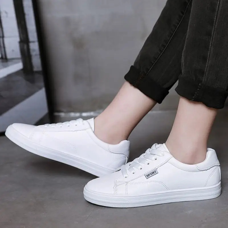 FITWEE Women Vulcanized Shoes Sneakers Outdoor Casual Ladies Classics Round Toe Flat Size 35-40 | Обувь