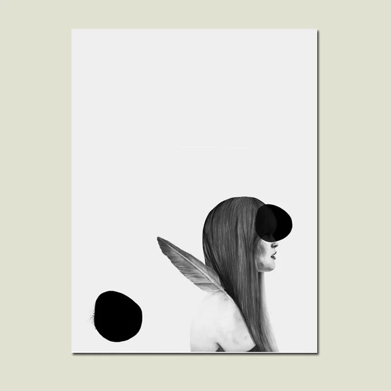 Черная точка скандинавские абстрактные девушки как будто буквы плакаты и принты