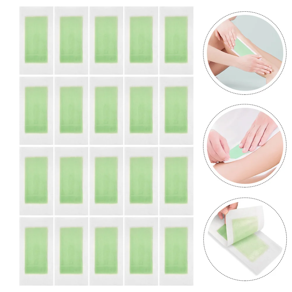 

20pcs Disposable Hair Removal Paper Face Body Leg Arm Hair Removal Wax Strips