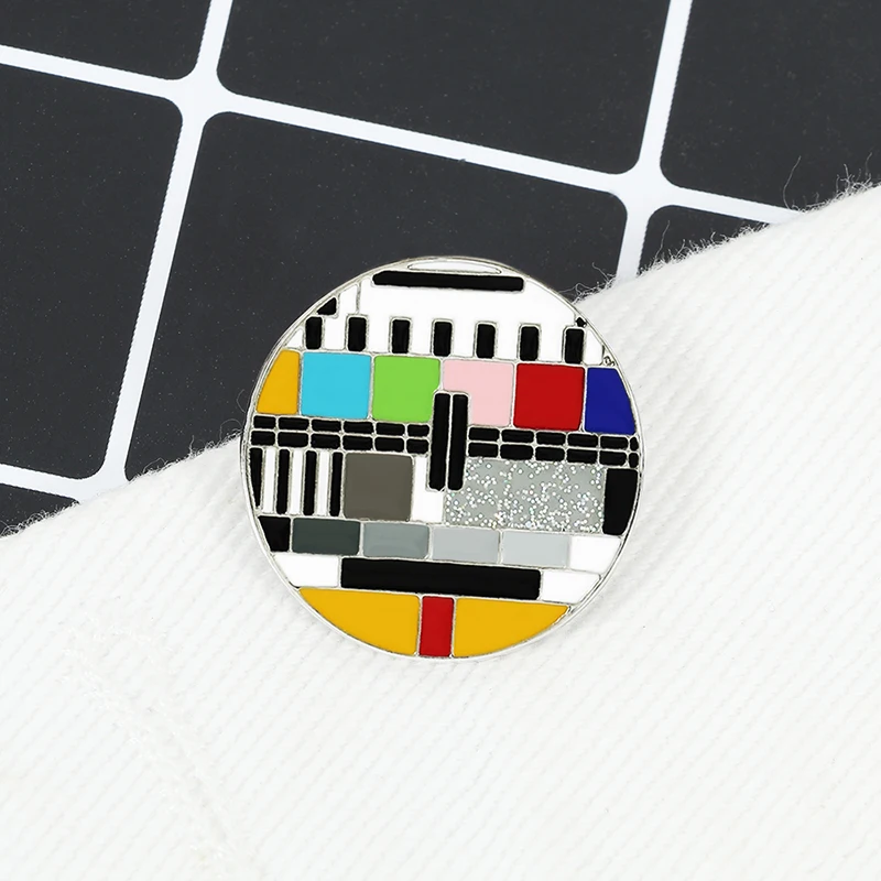 Брошь в ретро стиле с эмалью без сигнала|Броши| |