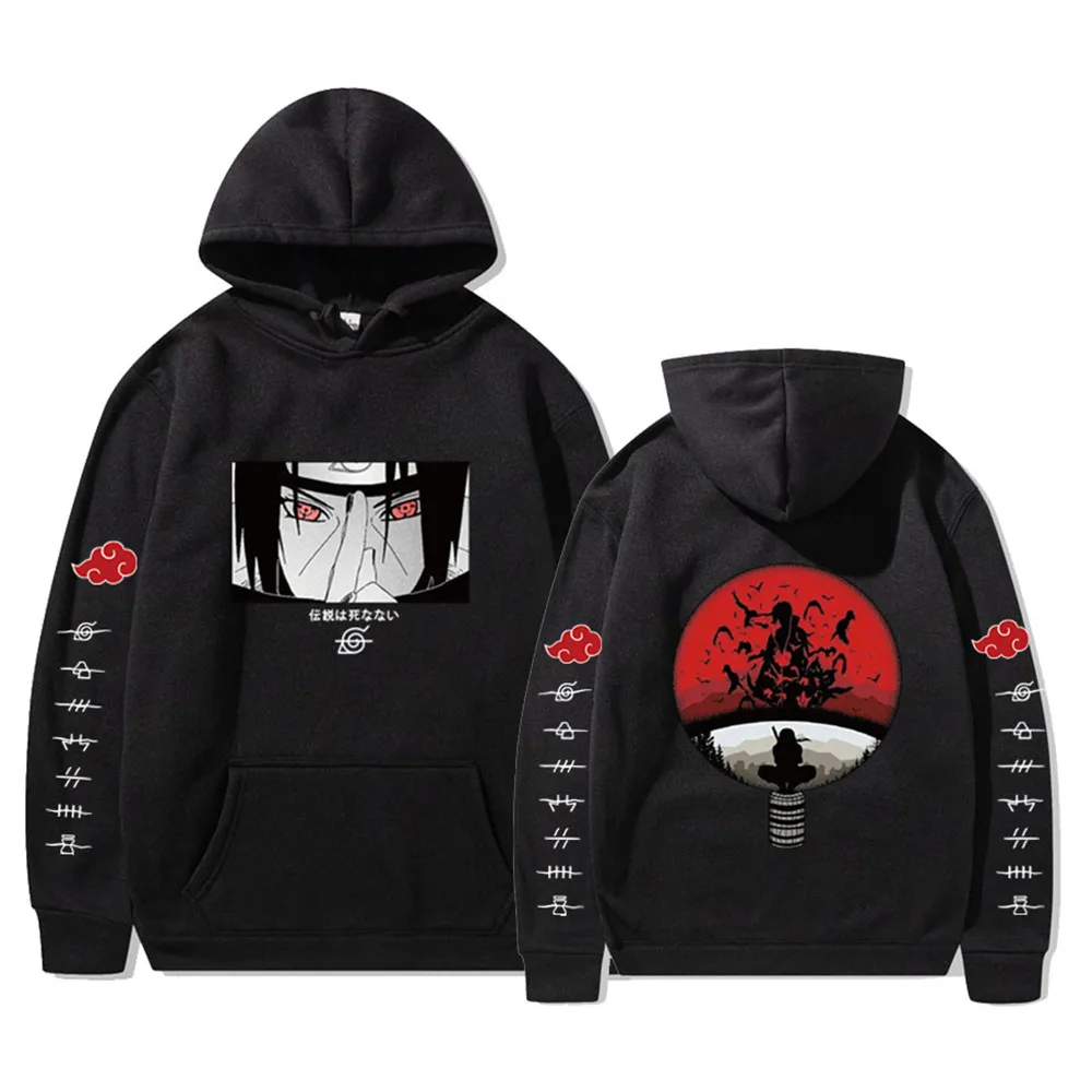 Толстовка Itachi с аниме-принтом удзумаки Акацуки Сакура Какаси Саске Хината