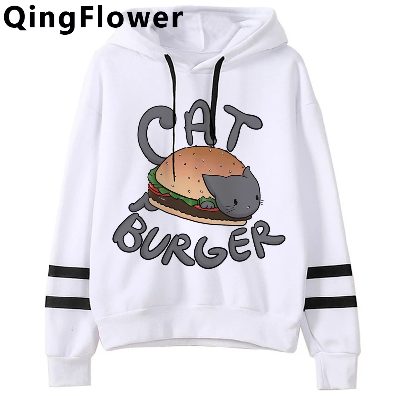 

Kawaii Cat Anime Funny Cartoon 90s Graphic Hoodies Women Winter Warm Harajuku Streetwear Sweatshirt Kawaii Casual Hoody Female 9