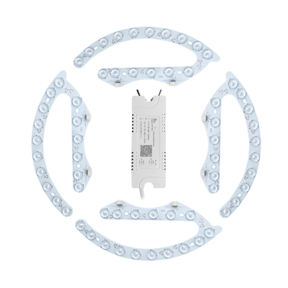 

4 шт., приложение EWelink 2,4G, интеллектуальный светильник, модуль источника, дистанционное управление голосом, затемнение, два цвета, светодиодн...