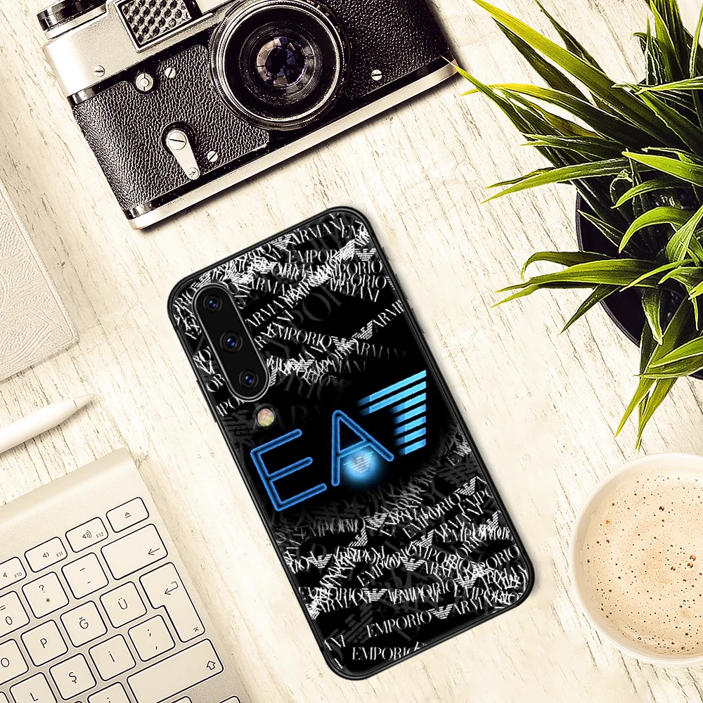 

Luxury Italian Brand EA7 Phone Case Cover For Samsung Galaxy A10 A11 A20 E A21 A30 A40 A50 A51 A70 A71 A81 S black Funda Trend