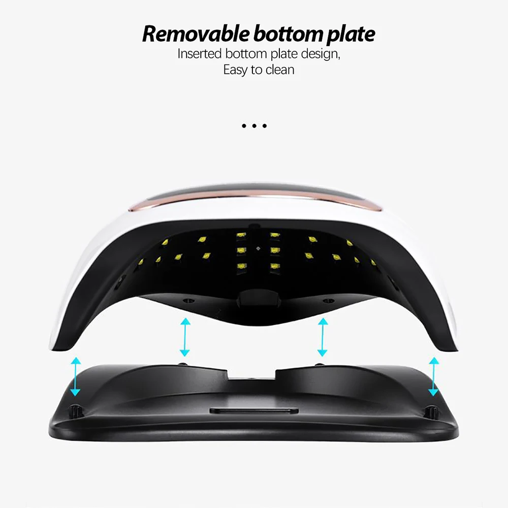 

Nail Lamp UV LED Nail Dryers Manicure Pedicure Salon Tools With Smart Motion Sensing LCD Display Curing All Gel Nail Polish Lamp