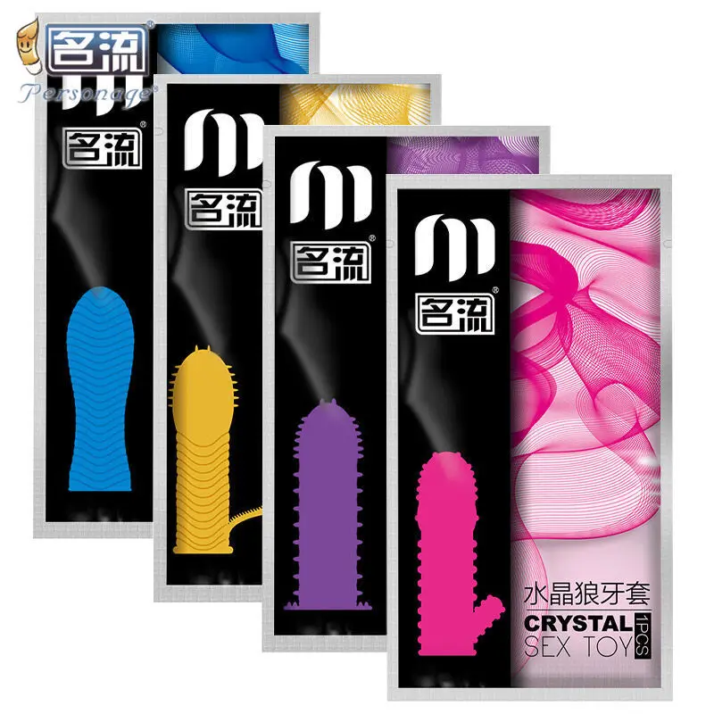 Персонаж 4/1 шт. рукав для пениса презервативы многократного использования G Spot с