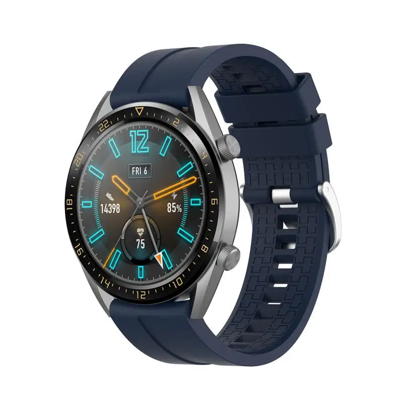 Universal Portable 46mm Width 22MM Silicone Strap Waterproof Sweat-proof Comfortable And SoftStrap For Huawei Watch GT | Электроника