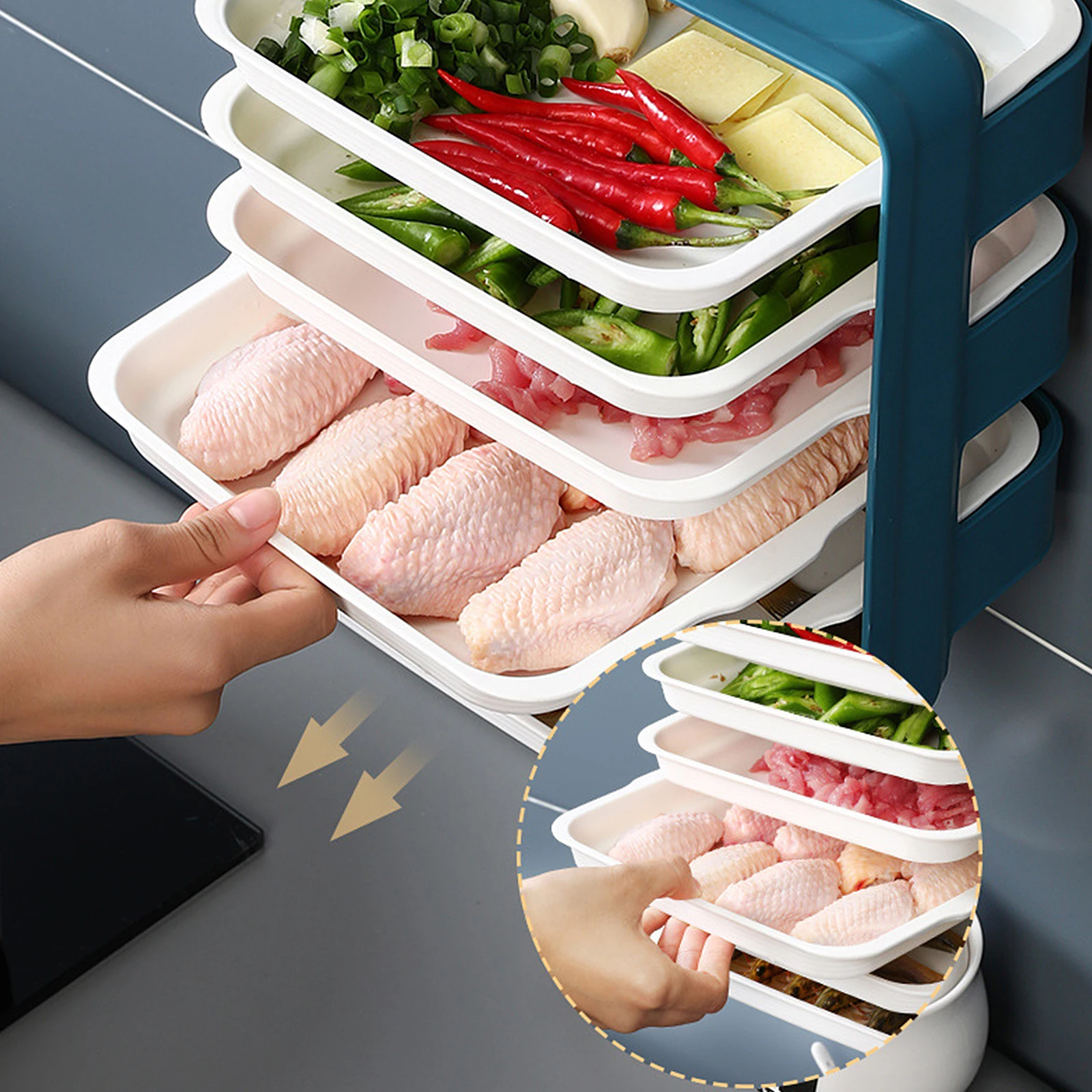 

Kitchen storage Plates for food Tableware Dining Dishes tray decorative 6 layer side dish rack home fruit bowls utensils new hot