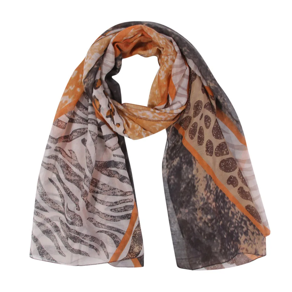 2019 Новая женская шаль Парижская пряжа Весна Осень Леопардовый принт шарфы Шарф