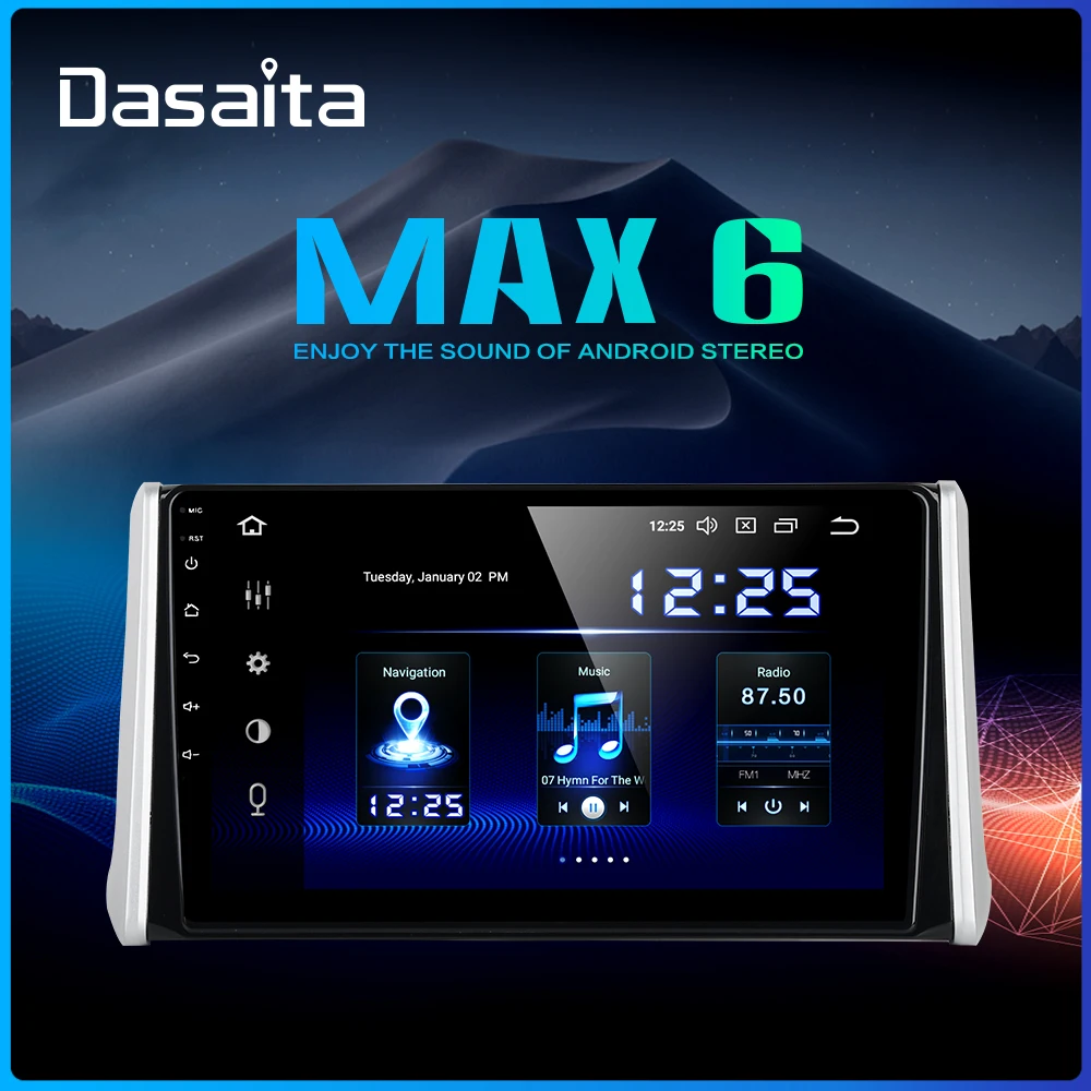 Dasaita 10," ips экран Android 9,0 Автомобильный мультимедийный плеер для Toyota RAV4 радио TDA7850 GPS Bluetooth HDMI автомобильный стерео MAX6