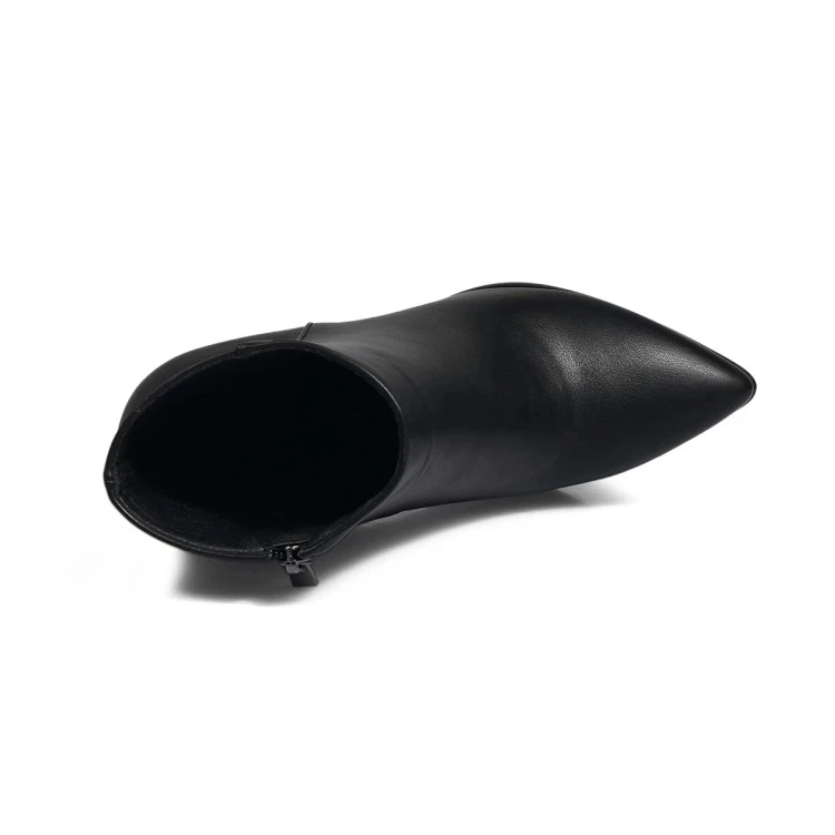 

Big Size 9 10 11 12 boots women shoes ankle boots for women ladies boots shoes woman winter Side zipper plain leather finish