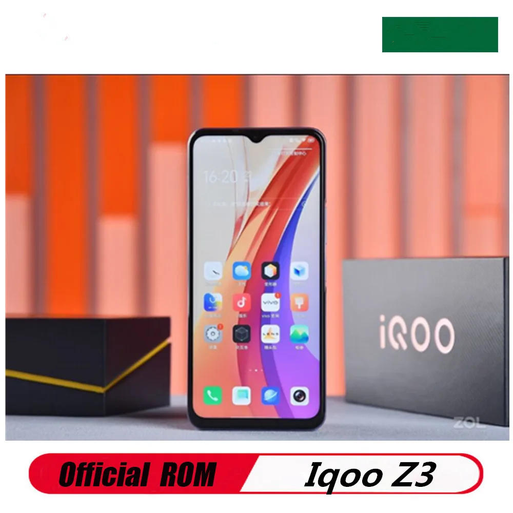 Смартфон Vivo Iqoo Z3 сканер отпечатка пальца и лица 256 МП 4 камеры 55 Вт 8 + 6 58 ГБ 120 Гц -