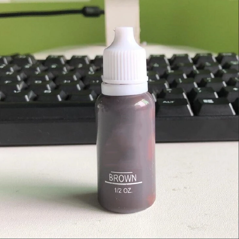 15ml 4 Colors Black Permanent Makeup Micro Pigments Set BTCH Tattoo Ink Cosmetic Kit for Tattoo Eyebrow Lip Makeup Mixed Color