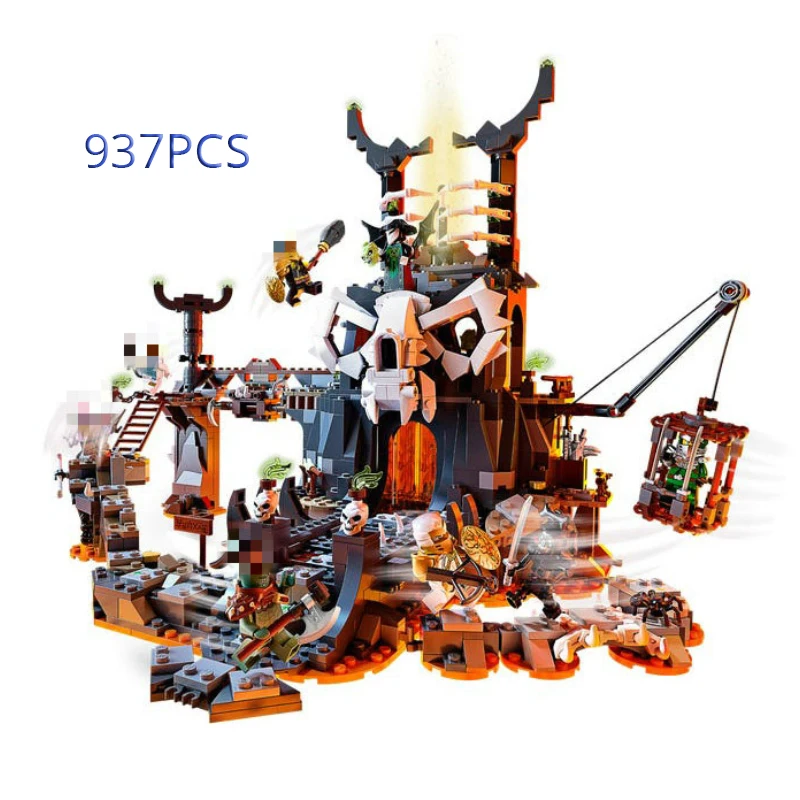 В наличии Phantom s Череп колдун подземелье строительные блоки кирпичи с фигурками