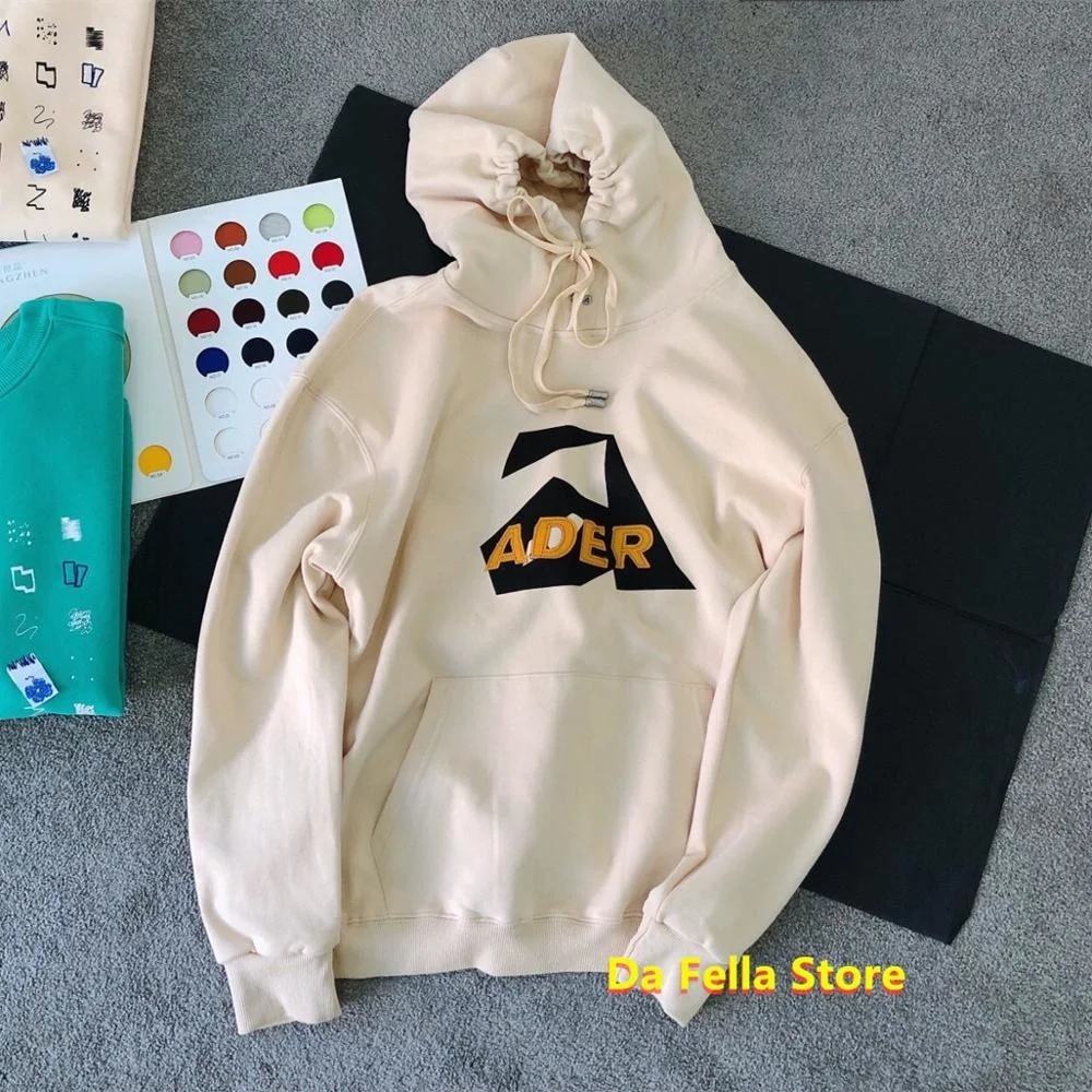 

Adererror Hoodie 2020 Men Women Ader Error Seam Stickers Mask Hoodies Back Z-stitch Embroidery Adererror Sweatshirts