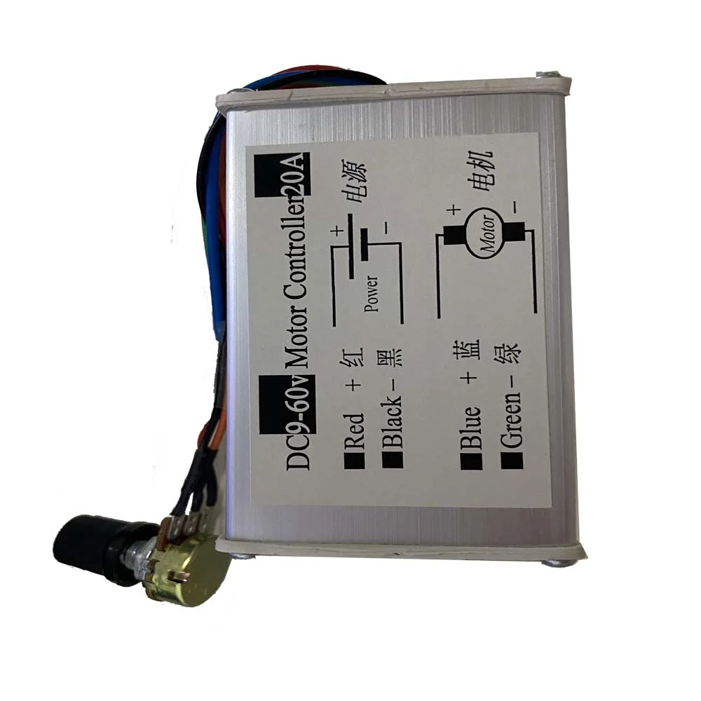 12V 24V 48V контроллер скорости двигателя постоянного тока PWM dc преобразователь 9V - 60V