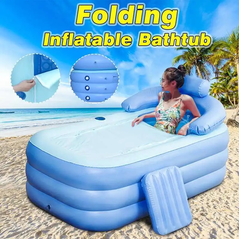 

1.3m Adults Portable Foldable Bathtub Bathtubs Set Water Tub For Indoor Home Family Bathtub Children's Pool Spa Sauna Bathtub