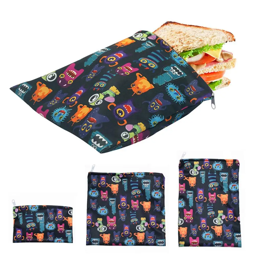

Reusable Food Storage Bag Snack Bag Food Wraps Sandwich Lunch Waterproof Bag Kitchen Tools For School Camping Work Travel