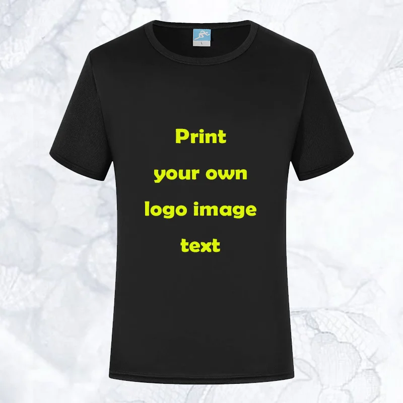 Пользовательские летние мужские однотонные футболки с коротким рукавом топы DIY