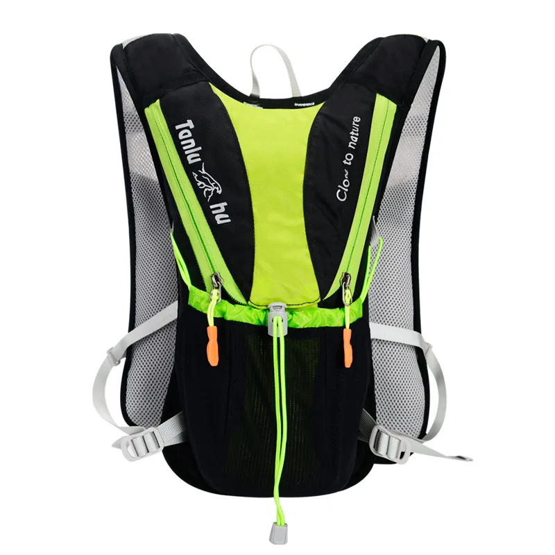 Black and green 20L водонепроницаемый рюкзак для горного велосипеда, сумка для походов, рюкзаки для альпинизма, велоспорта, сумка для воды для мужчин и женщин, рюкзак - Цвет: Black and green