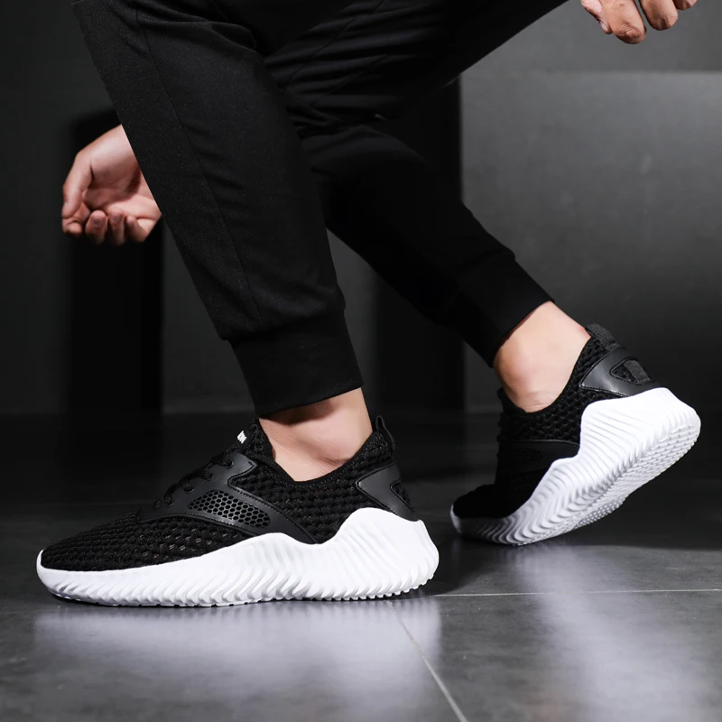 Кроссовки мужские сетчатые с перфорацией повседневная нескользящая обувь