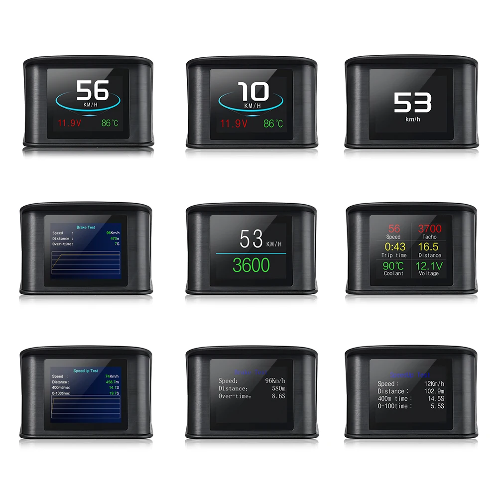 Дисплей HUD P10 Автомобильный GPS OBD OBD2 диагностический инструмент проектор цифровой