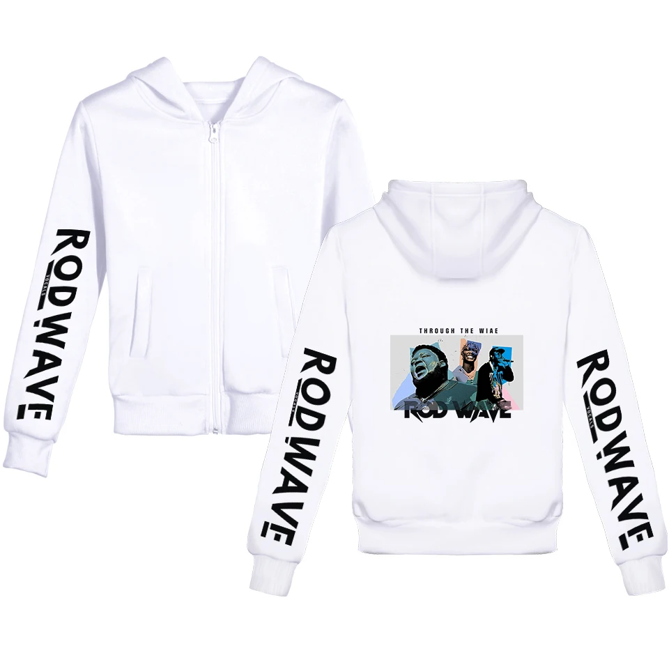 

Rod Wave Print Zip Hoodie Tracksuit Girl Boy's Pullover Harajuku Streetwear 2021 Fashion Clothes Zip jacket Children's
