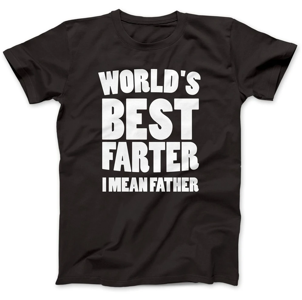 World's Best Farter отец футболка 100% хлопок высокого качества подарок на день папа