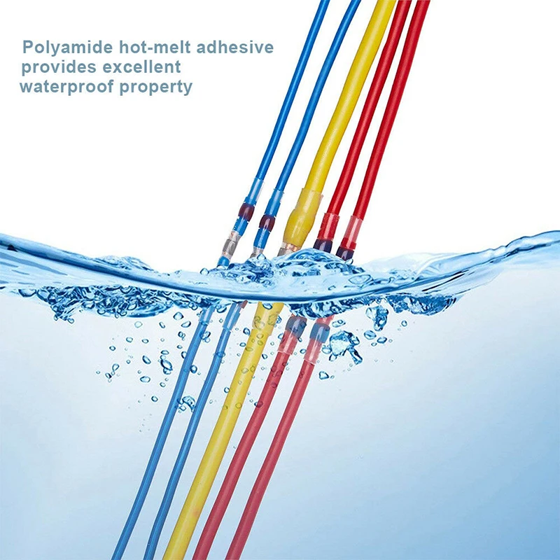 Водонепроницаемый паяльный уплотнитель проводной терминал красный разъемы AWG