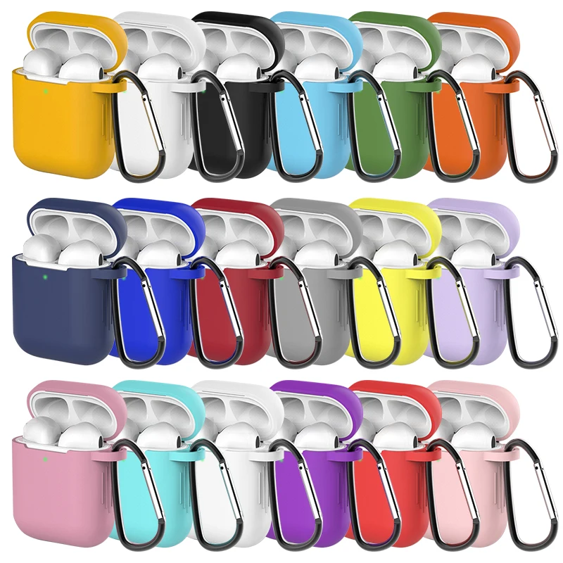 Силиконовый чехол для Apple Airpods 1/2 защитный наушников 2/1 чехол|Аксессуары