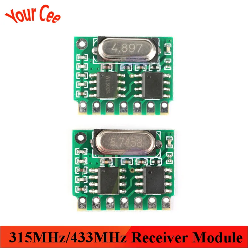 315 МГц/433 МГц модуль декодирования приемника Беспроводная плата PT2272 тип обучения
