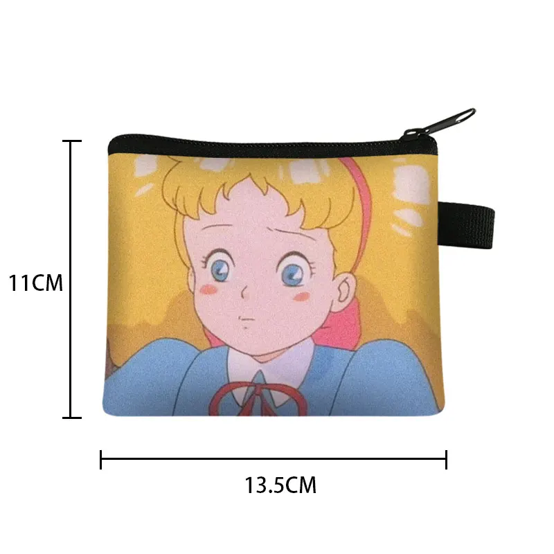 

Lovely Girl With Yellow Hair Coin Bag Woman Mini Cartoon Girls Shopping Purse Holder Bank Card Bags