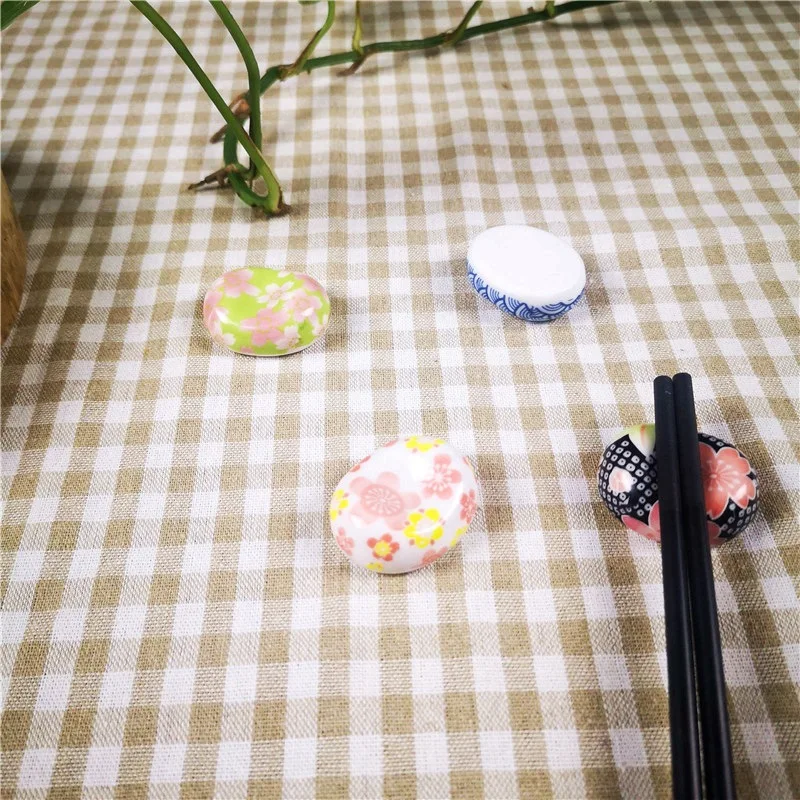 6 стилей мини керамический японский стиль палочки для еды Ретро держатель ложки