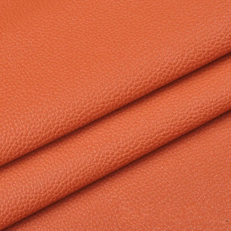 7 Deep Orange A4 Litchi из искусственной кожи ткани Искусственная кожа для швейной сумки Костюмы диван автомобиль DIY Материал 20X30 см листов - Цвет: 7 Deep Orange