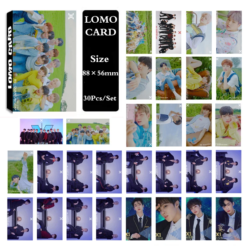 30 шт. KPOP X1 альбом QUANTUM LEAP самодельная бумага Lomo карты фото плакат фотостудии