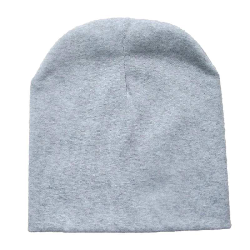 Шапка детская вязаная однотонная хлопковая на осень/весну От 0 до 3 лет | Детская