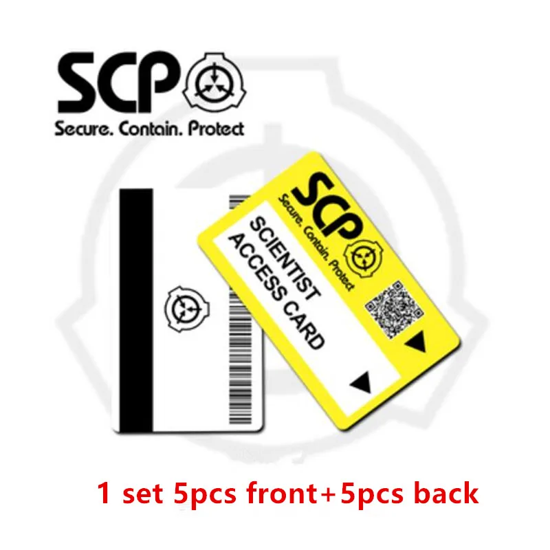 7 Наклейки для карт SCP специальные процедуры удержания основы Логотип Косплей карточная карта доступа - Цвет: 7