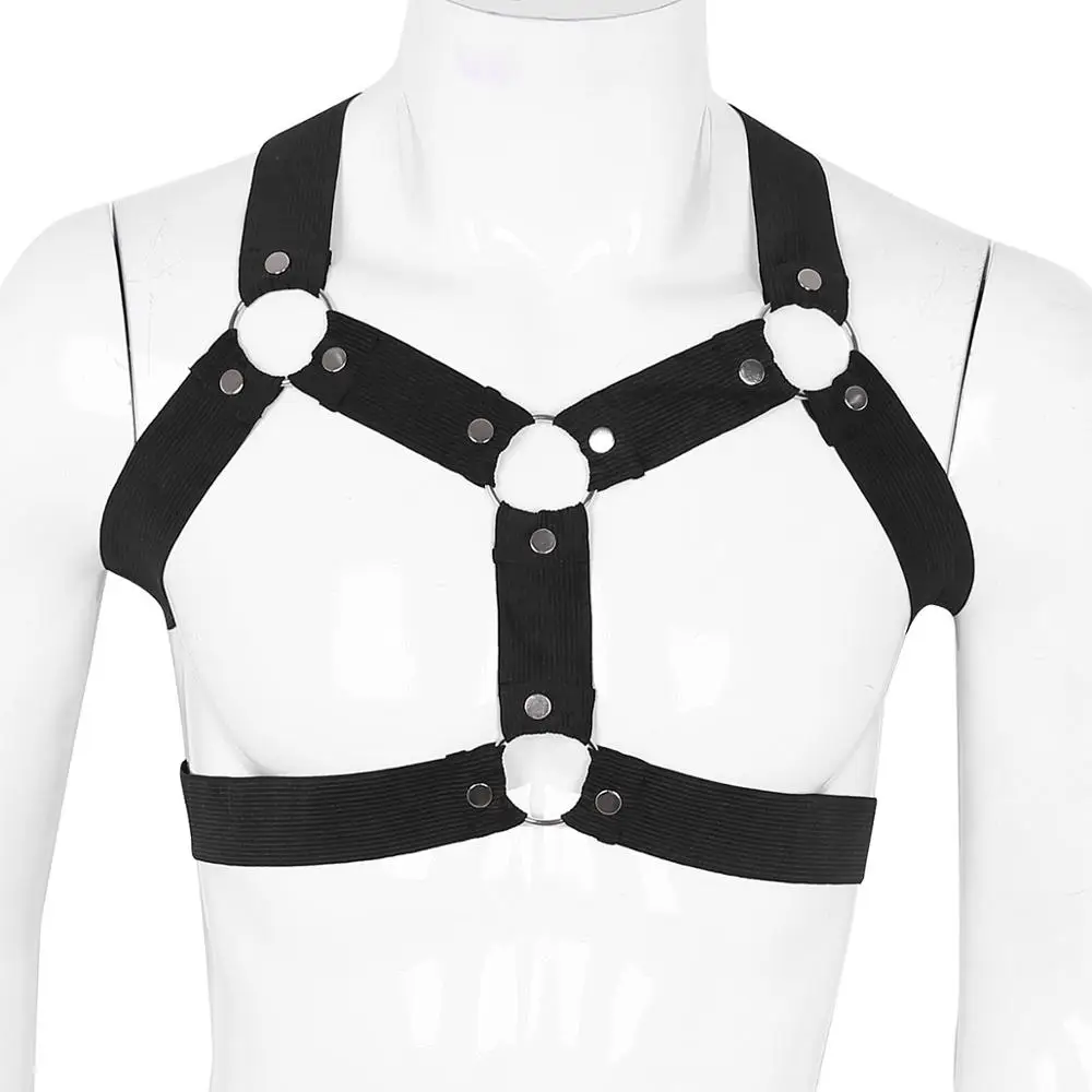 Мужской эластичный нагрудный ремень металлические уплотнительные кольца