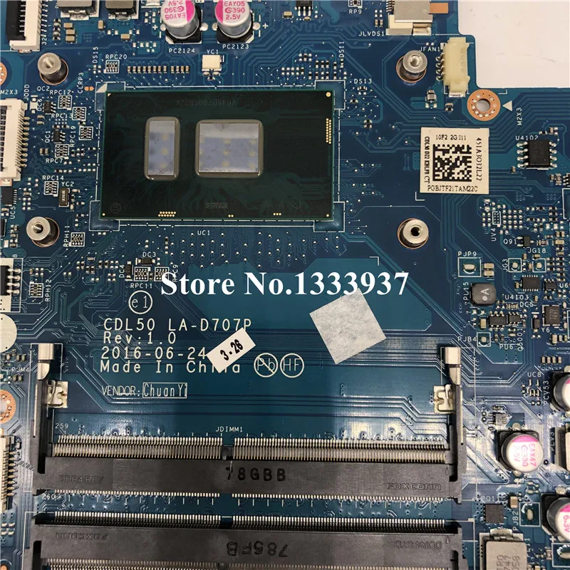 Preise CDL50 LA-D707P Für HP 15-AY 15-AY180TX Laptop Motherboard I7-7500U 903787-601 903787-501 903787-001 906360-601 906360-5001