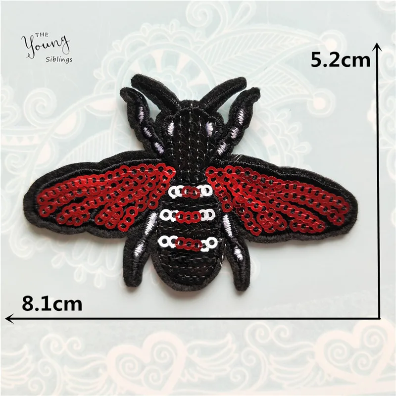 Термоклейкая аппликация вышивка пайетки термоклейкие нашивки товары для