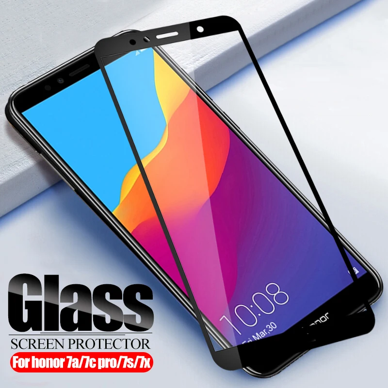 Защитное стекло для huawei Honor 7A Pro 7C 7X закаленное honor7c Hono 7 A C X A7 C7 X7 Защитная пленка