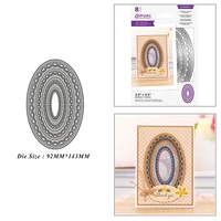 oval background frame metal cutting dies for diy scrapbook album paper card decoration crafts embossing 2021 new dies