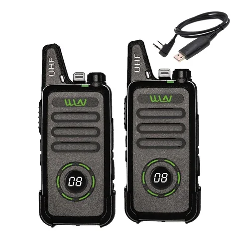 2 шт. WLN KD-C1 Plus мини рация UHF 400-470 МГц с 16 каналов двухстороннее радио FM трансивер KD-C1plus