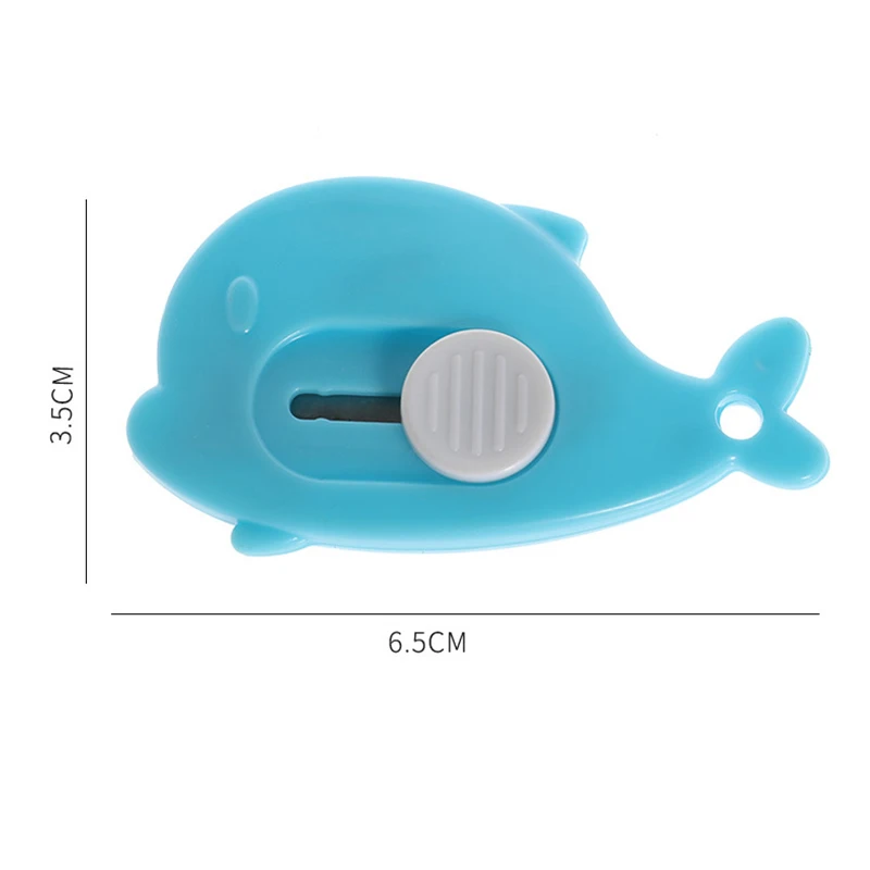 

Creative small candy color whale utility knife student mini express knife opener portable nude makeup handmade knife