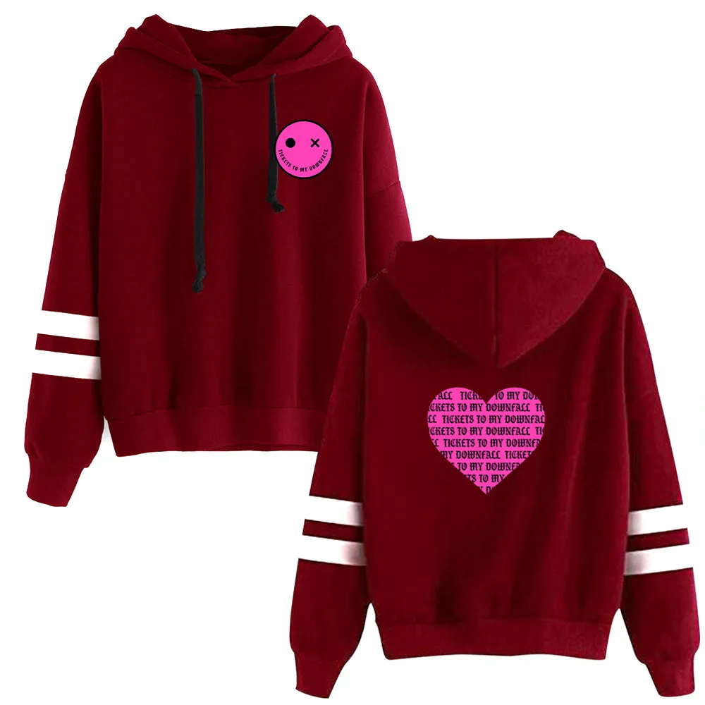 

2020 Machine Gun Pullover Kelly Tickets to My Downfall Album Rapper Parallel Bars Sleeves Rapper Hoodies Sweatshirt Clothes