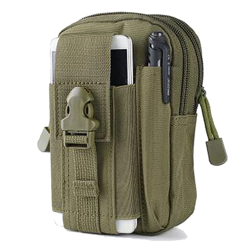 Тактический чехол для телефона Molle, поясная сумка на пояс, военная поясная сумка, набор аксессуаров для повседневного использования, сумка-Органайзер для гаджета - Цвет: Olive Drab