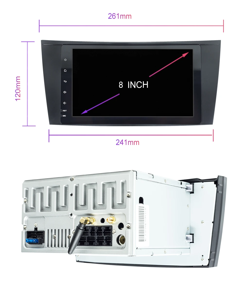 2din Android 9 Автомобильный мультимедийный для Mercedes Benz e-класс W211 E200 E220 E300 E350 E240 E270 E280 класс CLS W219 GPS Радио стерео