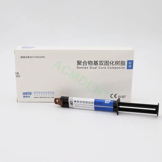 

DENTEX Dental Dual Cure Composite A3 Light Self Cure Fiber Post Core Crown Build Up Component A+B=8g